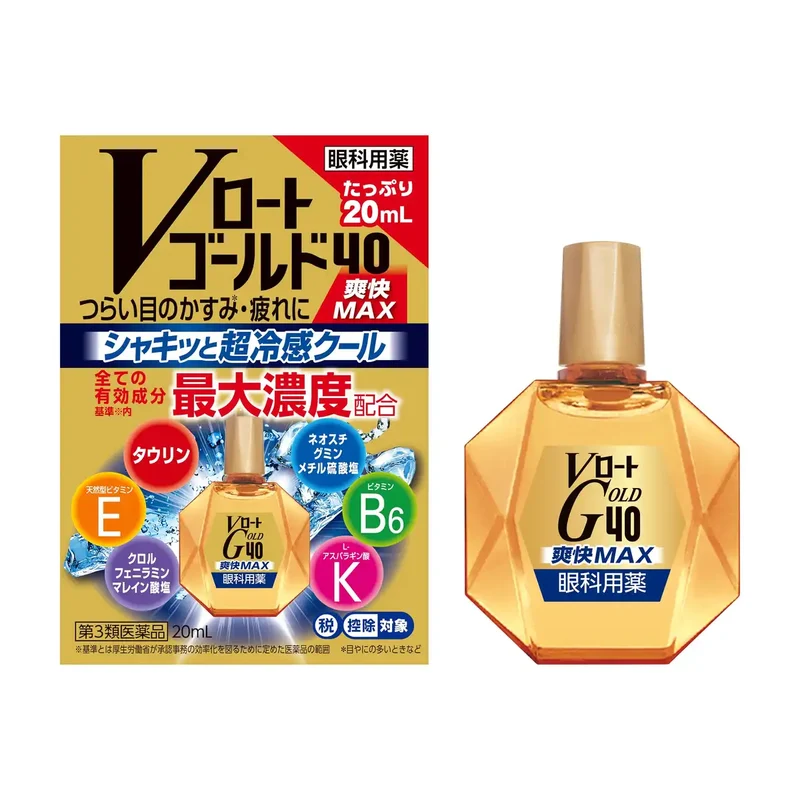 V-Rohto Gold 40 Refreshing Eye Drops 20ml by Rohto Pharmaceutical