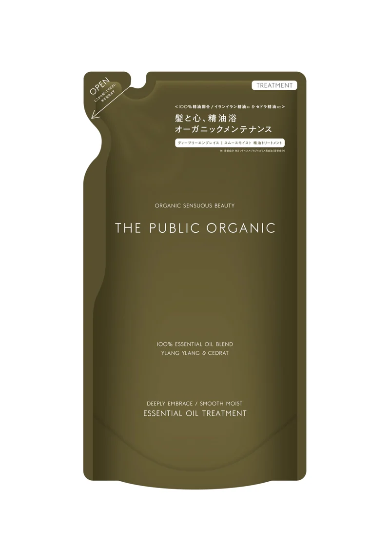 The Public Organic Smooth Moist Treatment Refill 340Ml Silicone-Free Hair Care